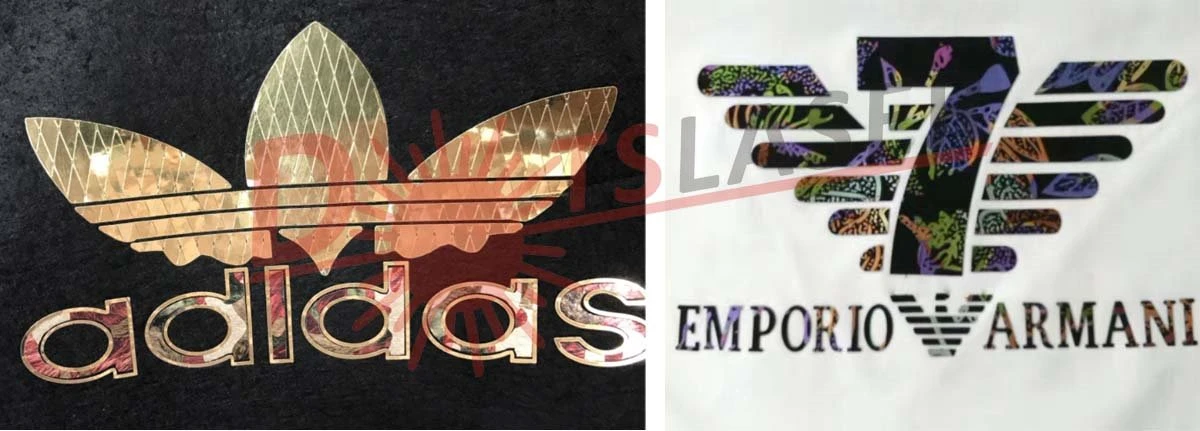 clothes logo cutting