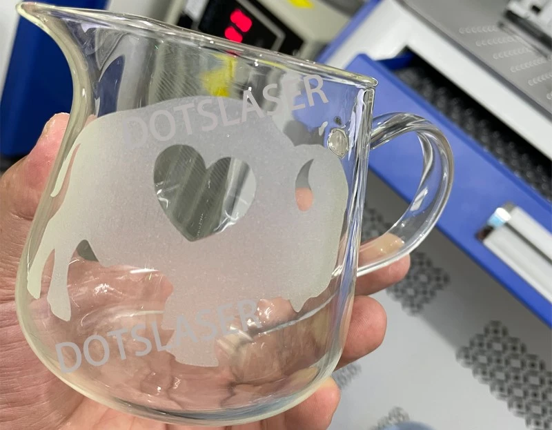 3D UV laser marking on glass