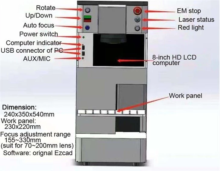 MINI Fiber Laser Marking And Engraving Machines