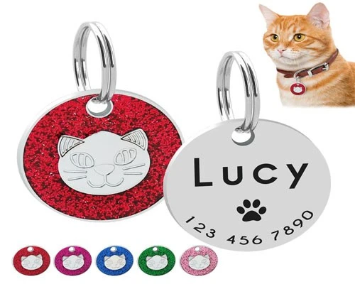 Numbers marking on pets tag