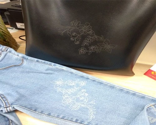 Laser marking jeans pattern Laser marking jeans pattern