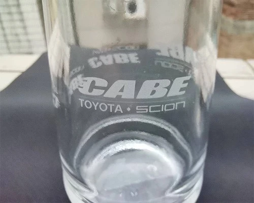 Glass laser marking samples Glass laser marking samples