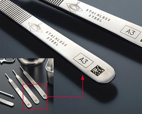 UV laser delicate marking on tool